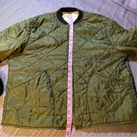 Vintage army green liner jacket // medium - Picture 8 of 12